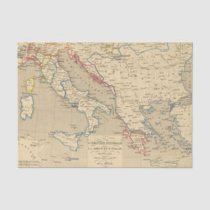 L'Empire Osmane, La Grece und l'Italie Seidenpapier