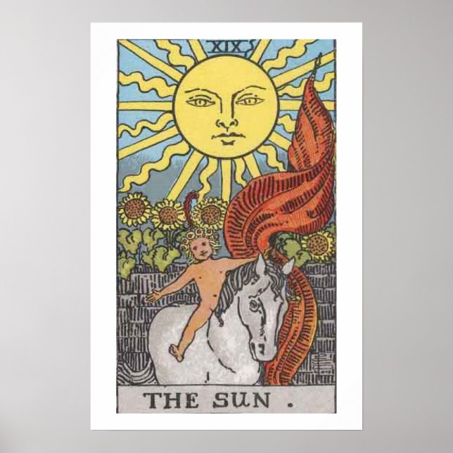 L'Empress Tarot Card Poster Gras Couleur brillante (Devant)