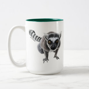 Lémur en sonnerie - Mug en céramique 15oz