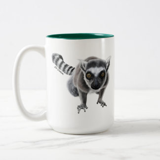 Lémur en sonnerie - Mug en céramique 15oz