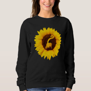 Lemur für Frauen Männer Primat Tiere Sonnenblumen Sweatshirt