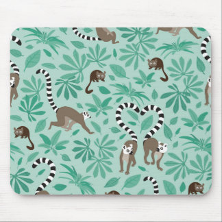 Lemur love mint leaves mousepad