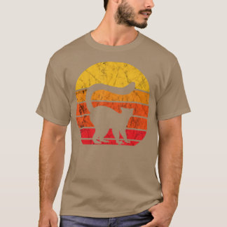 Lemur Lover Retro Vintag Sunset Lemur Affe T-Shirt