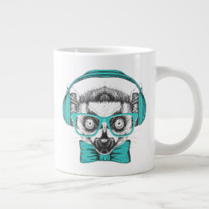 Lemur  Musik Jumbo-Tasse