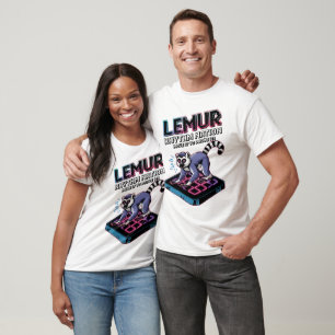 Lemur Rhythm Nation Pixel Dance Party T-Shirt
