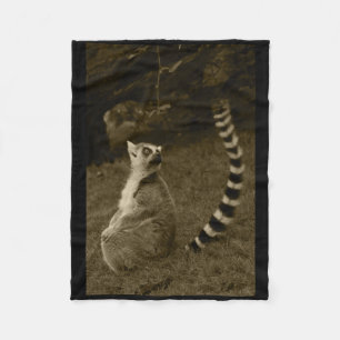 Lemur Schwanz Valencia Tint Vertical Sticker Fleecedecke