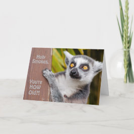 Lemur sind Sie wie alte Geburtstags-Karte Karte