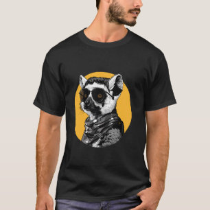 Lemur Sonnenbrille Portrait T-Shirt