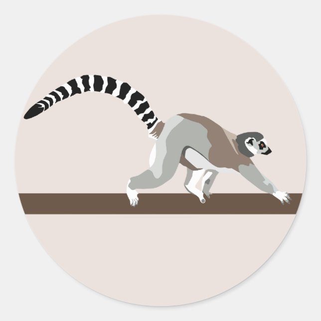 Lemur Sticker (Vorderseite)