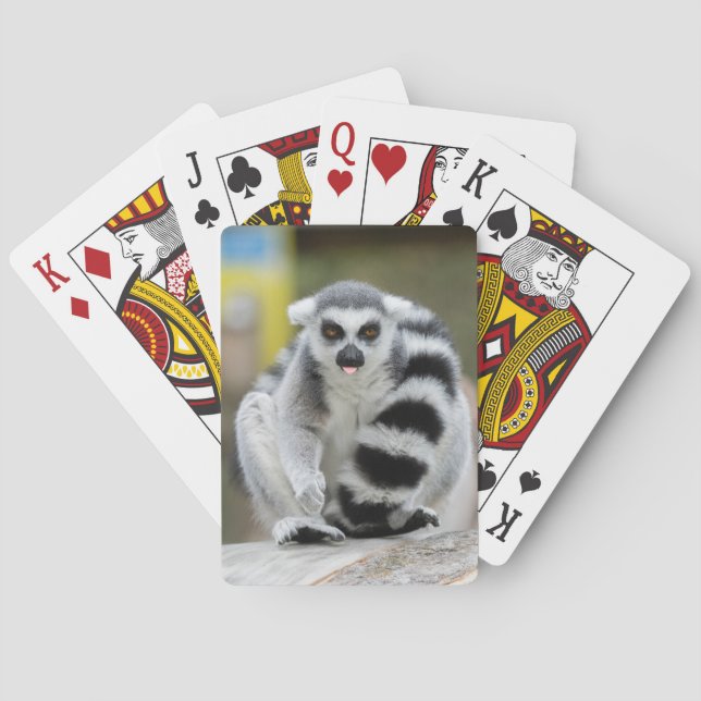 Lemur voller Persönlichkeit Spielkarten (Rückseite)