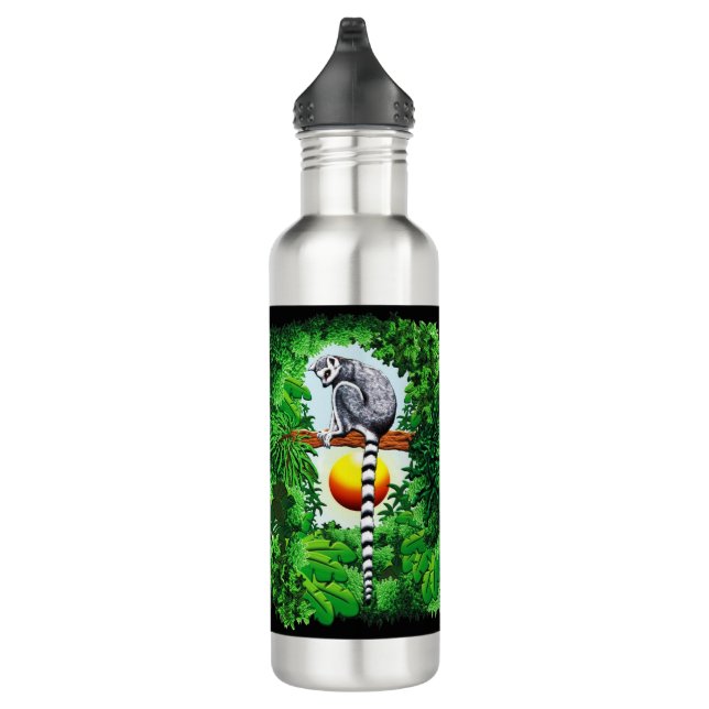 Lemur von Madagaskar Edelstahlflasche (Rechts)