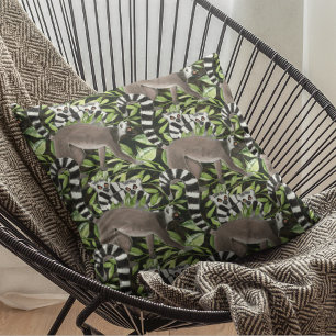 Lemur von Madagaskar Wildlife Pattern Kissen