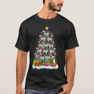 Lemur Xmas Holiday Lemur Weihnachtsbaum T-Shirt