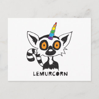 LemurCorn Postkarte