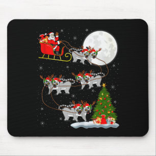 Lemuren Weihnachtsmann Schlitten Fliegend Lustiger Mousepad