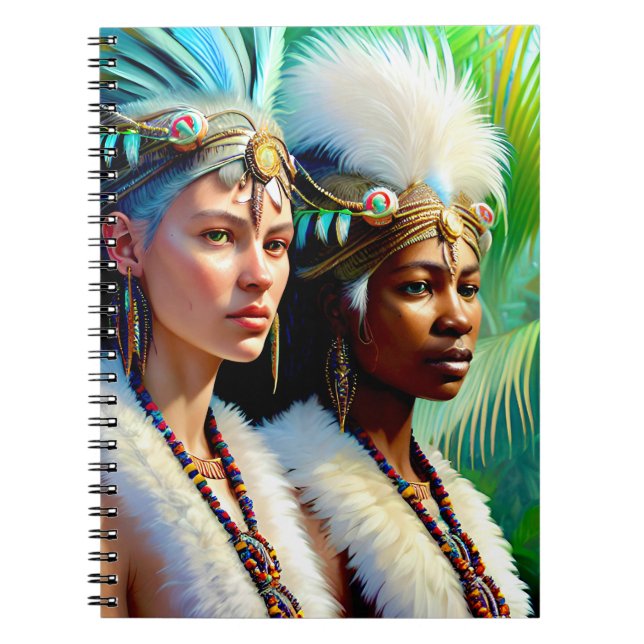 Lemurian Bird People of the Far North Notebook Notizblock (Vorderseite)