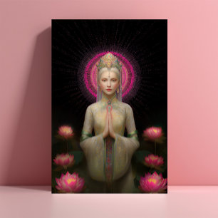 Lemurische Göttin der Liebe Hochfrequenz-Porträt Postkarte