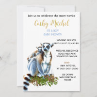 Lemurs seine Baby-Dusche