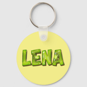 Lena Name Kiwi Design Schlüsselanhänger