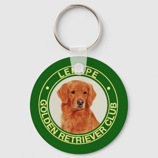 Lenape Golden Retriever Schlüsselanhänger (Vorderseite)