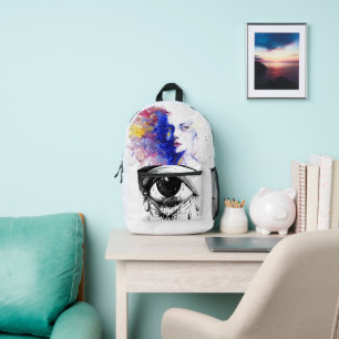 L'Enchanteur sac à dos orné d'yeux