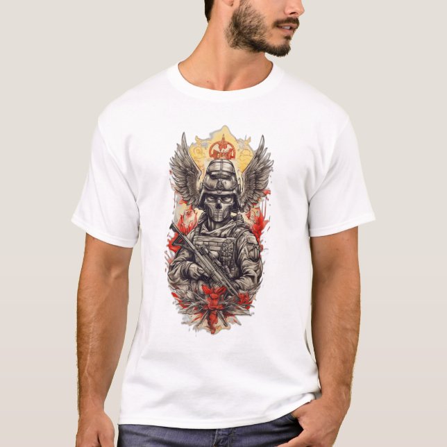 L'encre militaire ukrainienne : Des T-shirts inspi (Devant)