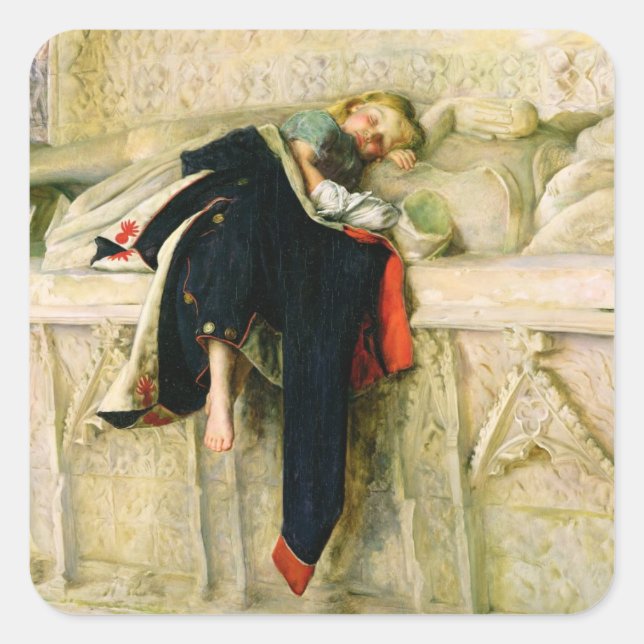 L'Enfant du Regiment (Der Random Shot) 1855 (Öl Quadratischer Aufkleber (Vorderseite)