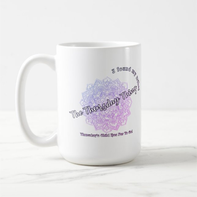 L'Enfant Mandala Café Mug (Violet) (Gauche)