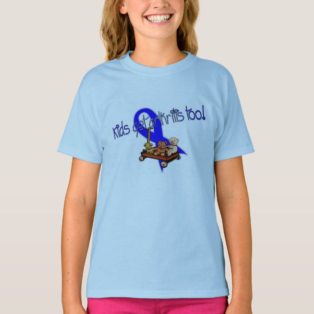 L'enfant obtiennent le T-shirt d'arthrite trop (Devant)