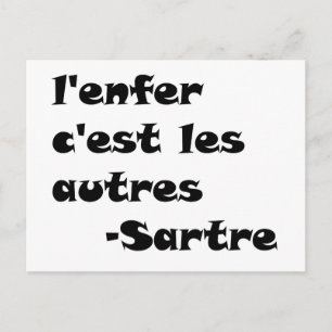 LenferCestLesAutres Postkarte