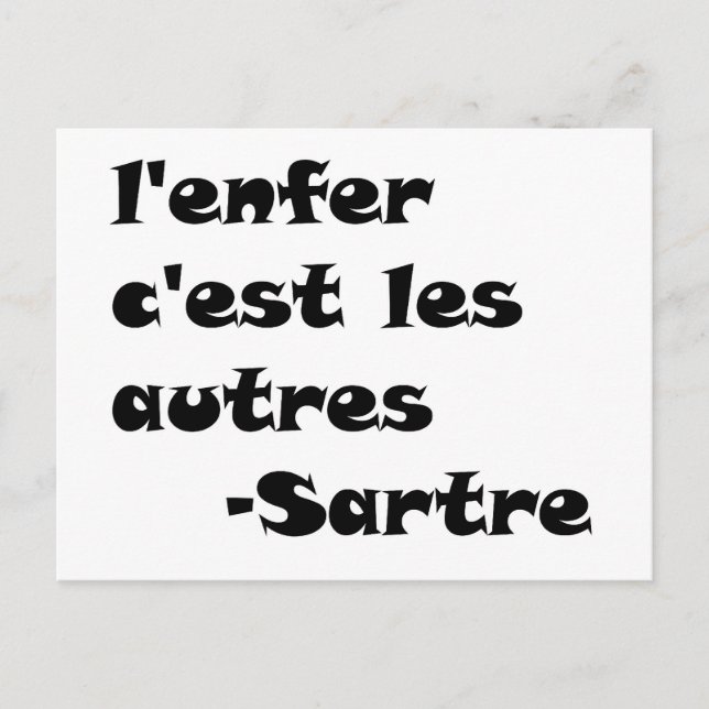LenferCestLesAutres Postkarte (Vorderseite)
