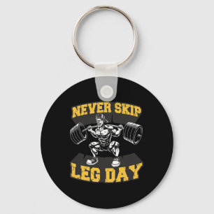 Leng Day Funny Workout Gym Mens Bodybuil übersprin Schlüsselanhänger