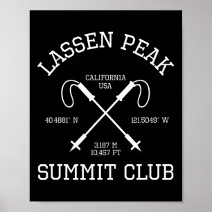 Lengipfel-Gipfel-Club-Wanderung USA Wandern Berg Poster