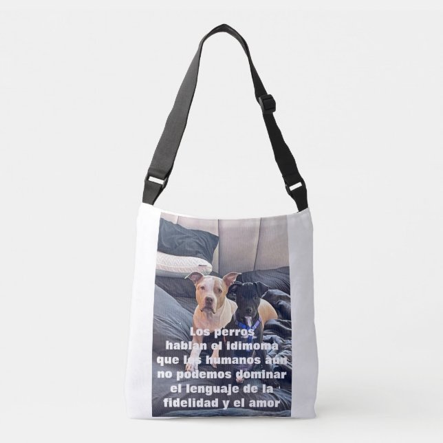 Lenguaje-Tier Tragetaschen Mit Langen Trägern (Vorderseite)