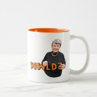 Leni-Marken-Klugheit - WWLD? Zweifarbige Tasse