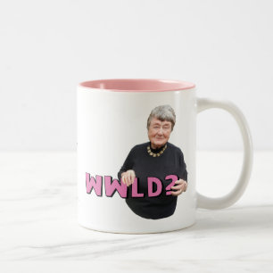 Leni-Marken-Klugheit - WWLD? Zweifarbige Tasse