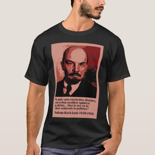 Lenin auf Politik T-Shirt (Vorderseite)