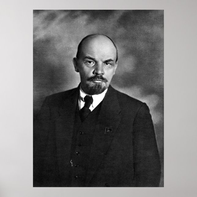 Lenin-Foto-Portrait Poster (Vorne)