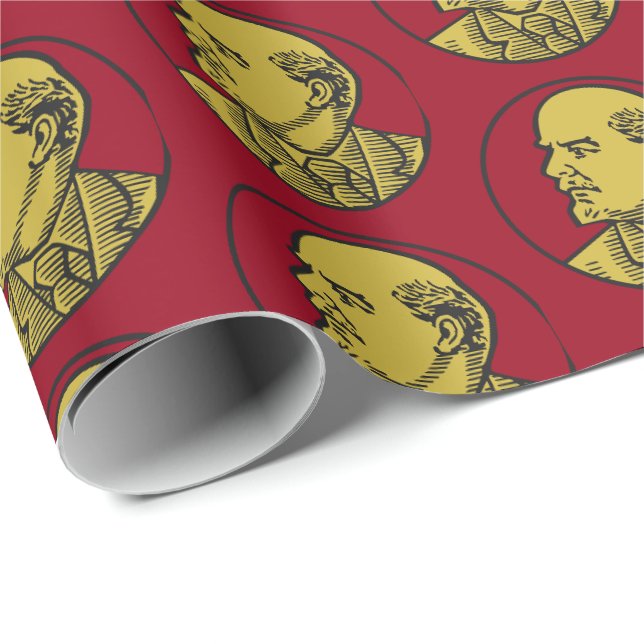 Lenin Kommunismus Revolution Sozialismus Russland Geschenkpapier (Rolleneckpunkt)