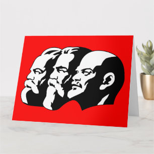 Lenin, Marx, Engels, sowjetische Gewerkschaft, Kom Karte