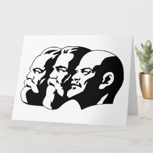 Lenin, Marx, Engels, sowjetische Gewerkschaft, Kom Karte