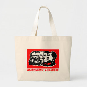 Lenin Marx Mao Zedong Jumbo Stoffbeutel