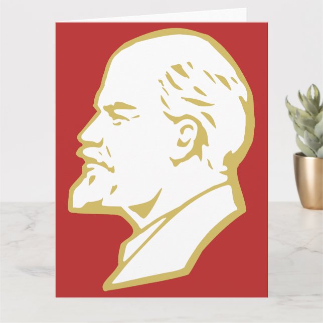 Lenin, UdSSR, CCCP, sowjetische Gewerkschaft, Komm Karte (Kleine Pflanze)