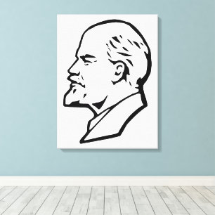 Lenin, UdSSR, CCCP, Sowjetunion, Kommunismus Leinwanddruck