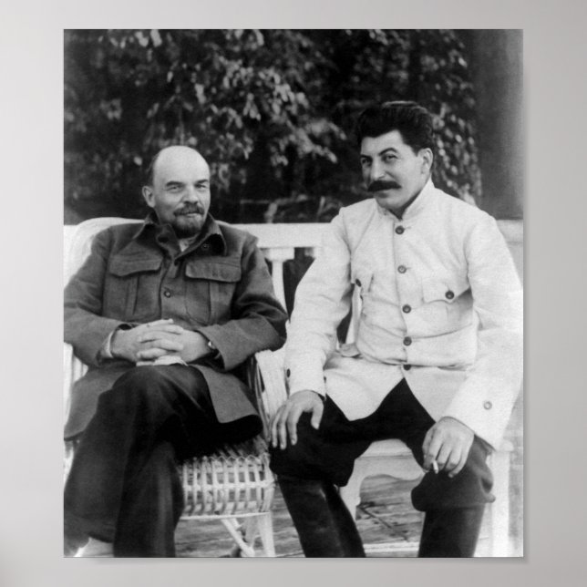 Lenin und Joseph Stalin - Gorki - 1922 Poster (Vorne)