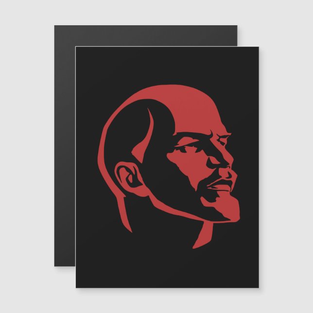 Lenin, USSR, CCCP, Soviet Union, Communism Magneteinladung (Vorne/Hinten)