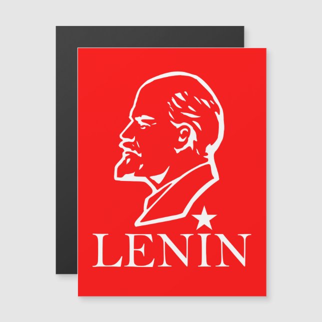 Lenin, USSR, CCCP, Soviet Union, Communism Magneteinladung (Vorne/Hinten)