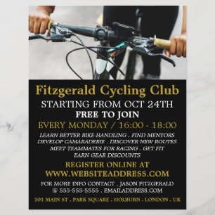 Lenker, Flyer für Cycling Club-Werbung
