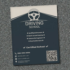 Lenkrad - Fahrschule Flyer