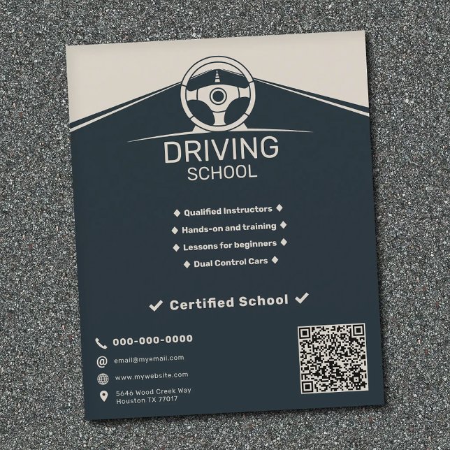 Lenkrad - Fahrschule Flyer (Steering Wheel - Driving School Flyer)